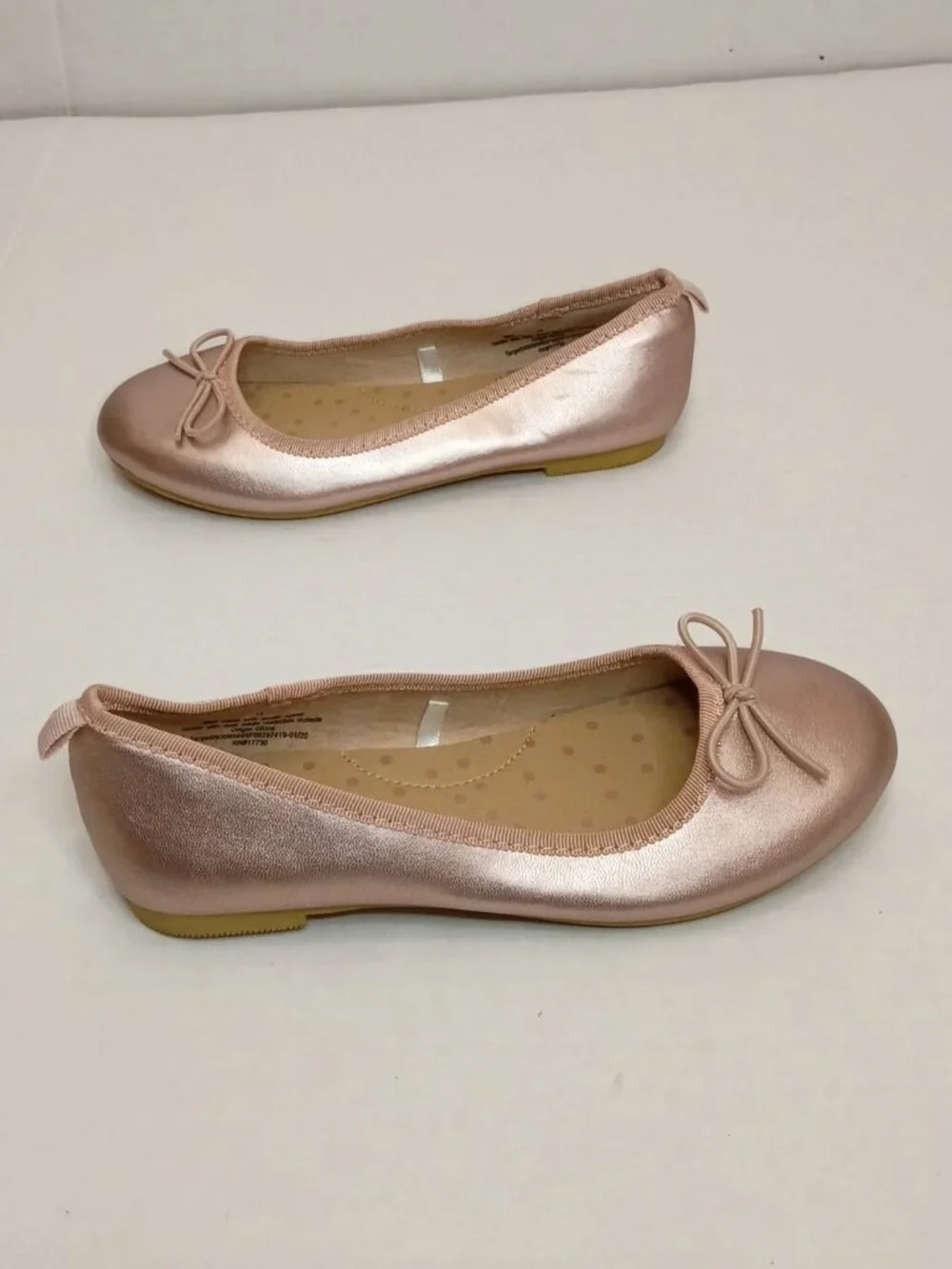 Cat & Jack Girls Rose Gold Ballet Flats Size 13 Youth